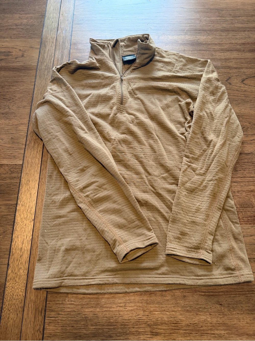 Men's Long-Sleeve Quarter-Zip Pullover - Brown